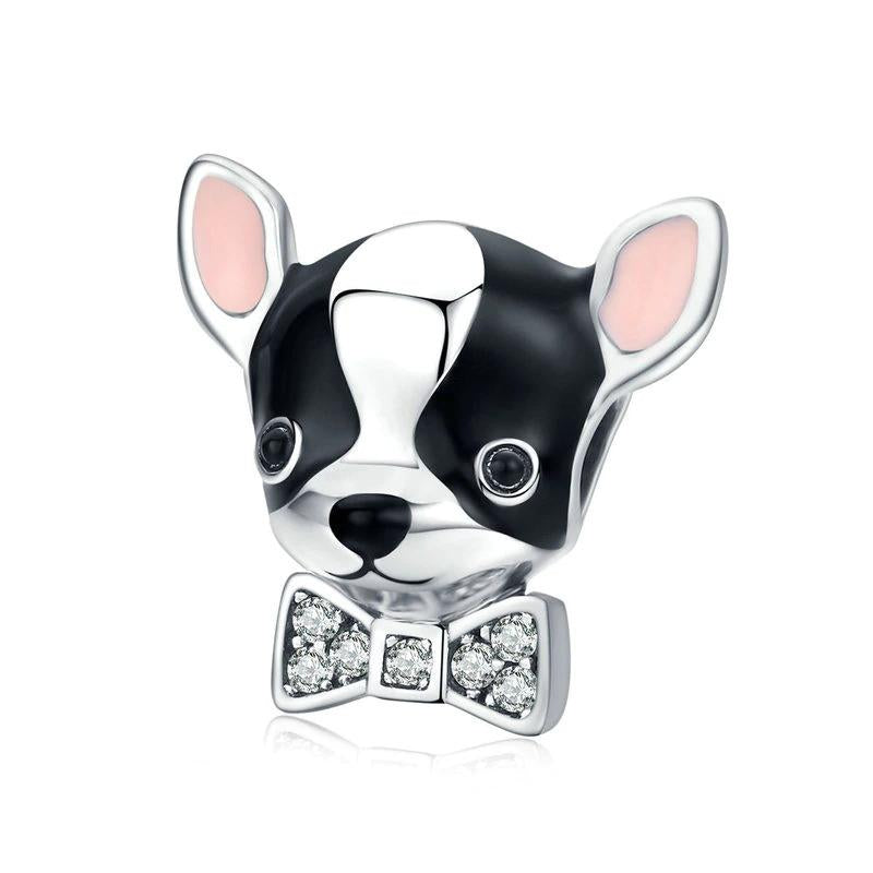 Boston terrier charm for pandora bracelet best sale