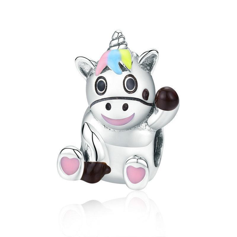 Unicorn Cow Charm - The Silver Goose