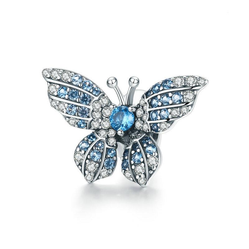 Blue Butterfly Stopper - The Silver Goose