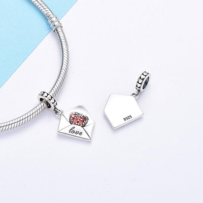 Love Letter Pendant Charm - The Silver Goose