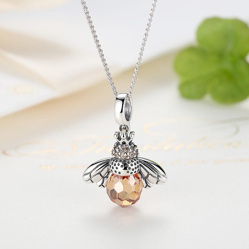 Bee Pendant Necklace - The Silver Goose