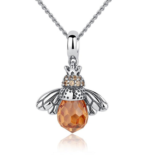 Bee Pendant Necklace - The Silver Goose