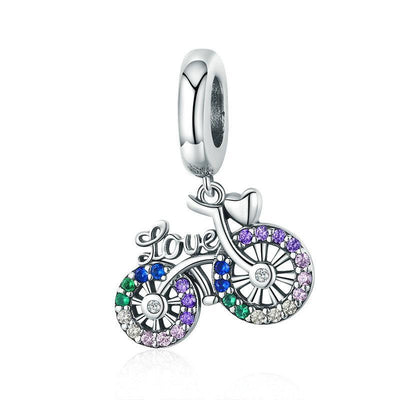 Bicycle Pendant Charm - The Silver Goose