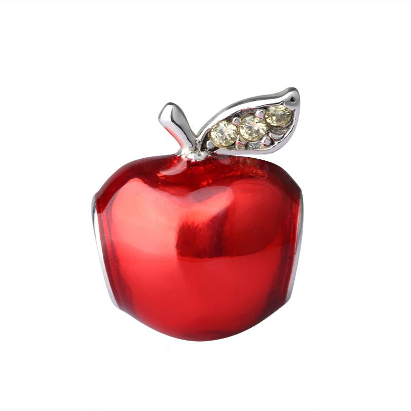 Red Apple Charm - The Silver Goose