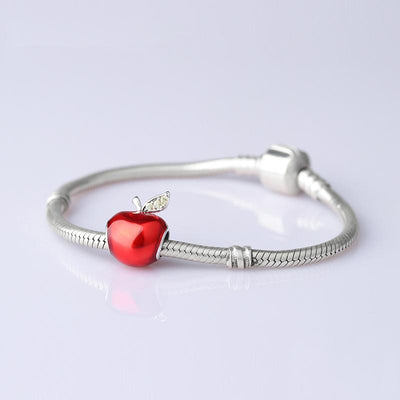 Red Apple Charm - The Silver Goose