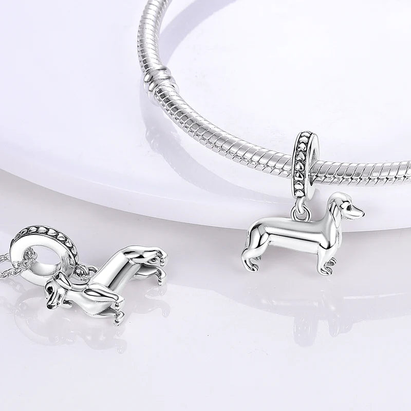 Dachshund Pendant Charm The Silver Goose NZ