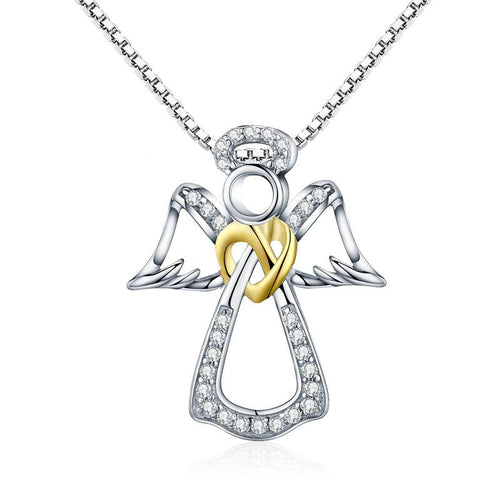 Angel Pendant Necklace - The Silver Goose