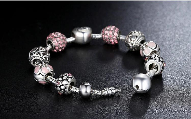 Costume Jewelry Pink Bead Bracelet - The Silver Goose