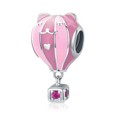Cat Hot Air Balloon Charm - The Silver Goose