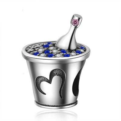 Champagne on Ice Charm - The Silver Goose
