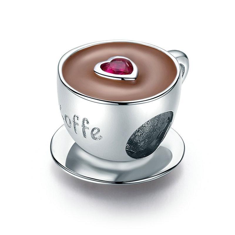 Coffee Cup Charm - The Silver Goose