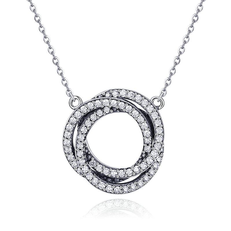 Connected Circles Pendant Necklace - The Silver Goose