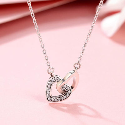 Connected Hearts Pendant Necklace - The Silver Goose