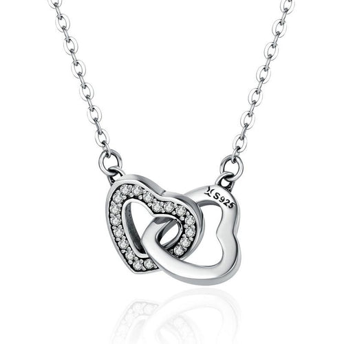 Connected Hearts Pendant Necklace - The Silver Goose