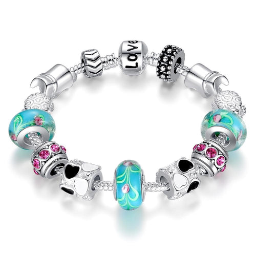 Costume Jewelry Murano Bead Bracelet - The Silver Goose