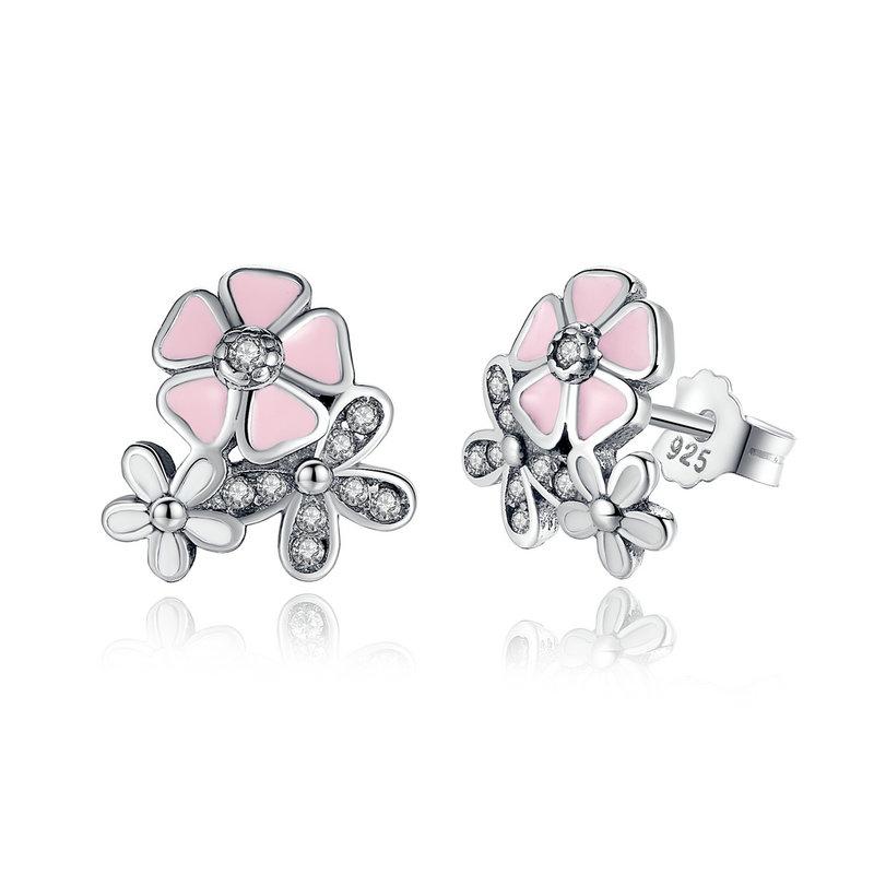 Daisy Cherry Blossom Earrings - The Silver Goose
