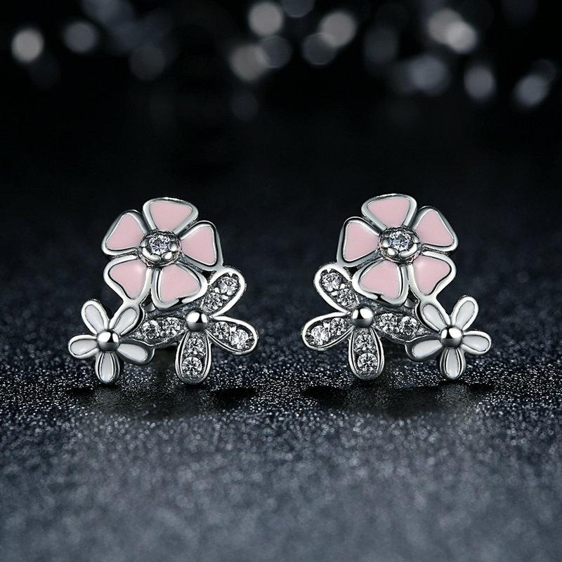 Daisy Cherry Blossom Earrings - The Silver Goose