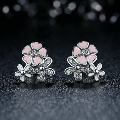 Daisy Cherry Blossom Earrings - The Silver Goose