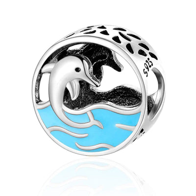 Dolphin Bead Charm - The Silver Goose