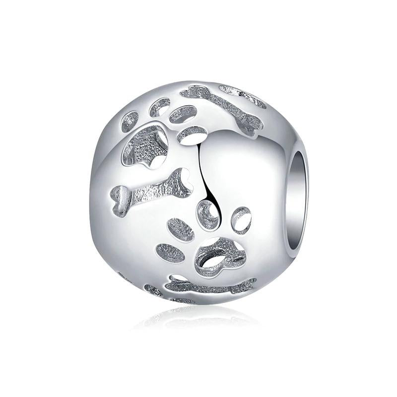 Silver Paw Bead Charm - The Silver Goose