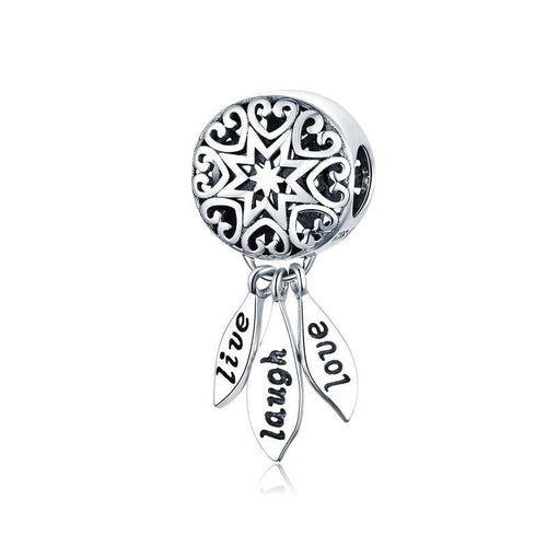 Live Laugh Love Dreamcatcher Charm - The Silver Goose