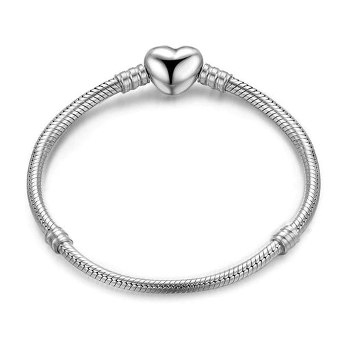 Heart Snake Chain Bracelet - The Silver Goose