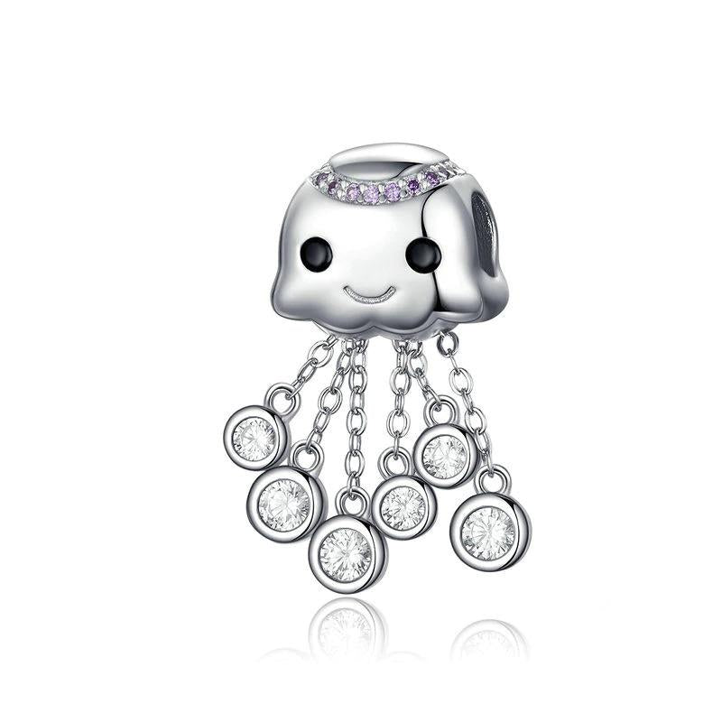 Jellyfish Charm - The Silver Goose