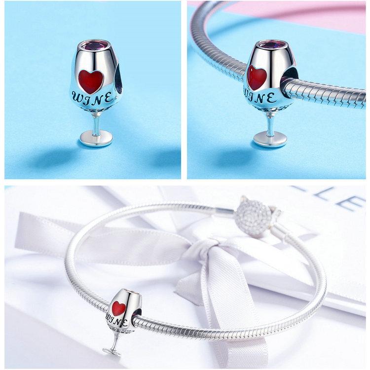 Wine Glass Charm - The Silver Goose