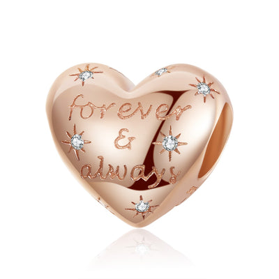 Forever & Always Heart Charm - The Silver Goose