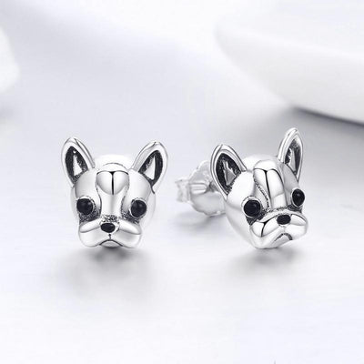 French Bulldog Earrings - The Silver Goose