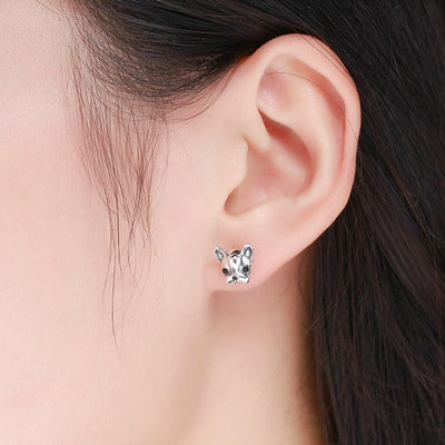 French Bulldog Earrings - The Silver Goose