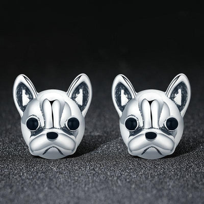 French Bulldog Earrings - The Silver Goose