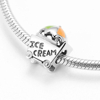 Ice Cream Cart Charm - The Silver Goose