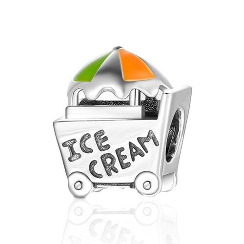 Ice Cream Cart Charm - The Silver Goose