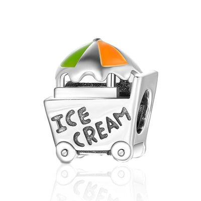 Ice Cream Cart Charm - The Silver Goose