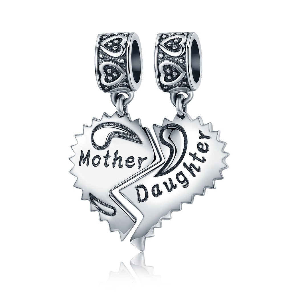 Mother & Daughter Pendant Charm - The Silver Goose