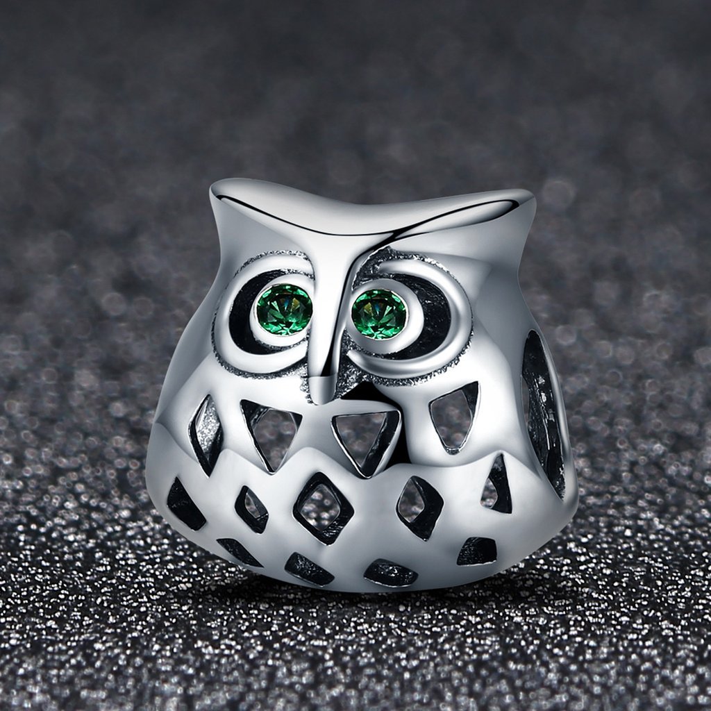 Owl Charm - The Silver Goose