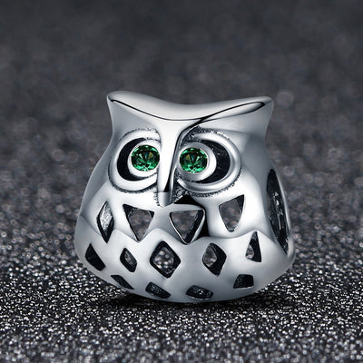 Owl Charm - The Silver Goose