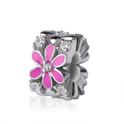 Pink Flower Charm - The Silver Goose