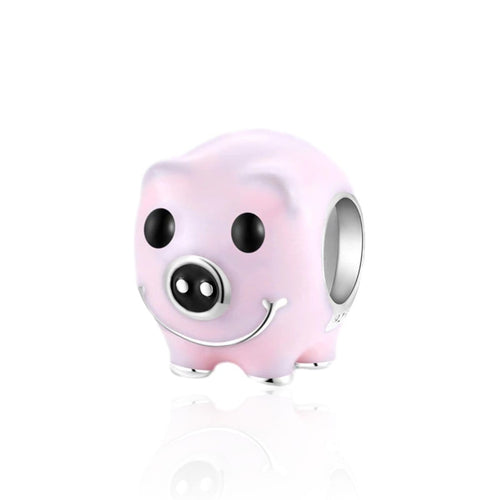 Pink Pig Charm - The Silver Goose