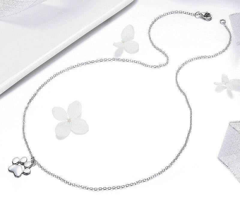 Paw Print Pendant Necklace - The Silver Goose