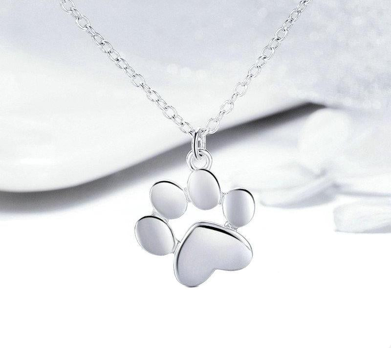 Paw Print Pendant Necklace - The Silver Goose