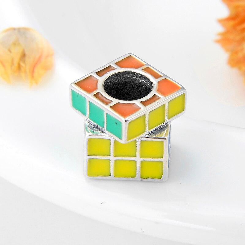 Rubik's Cube Charm - The Silver Goose