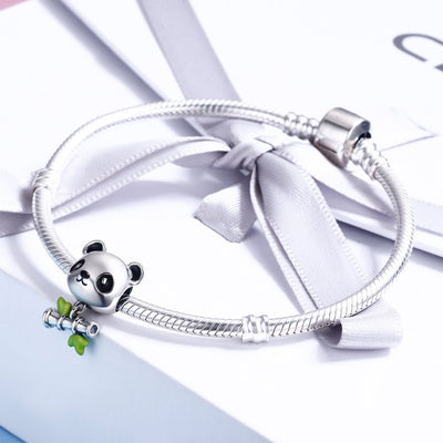 Panda & Bamboo Charm - The Silver Goose