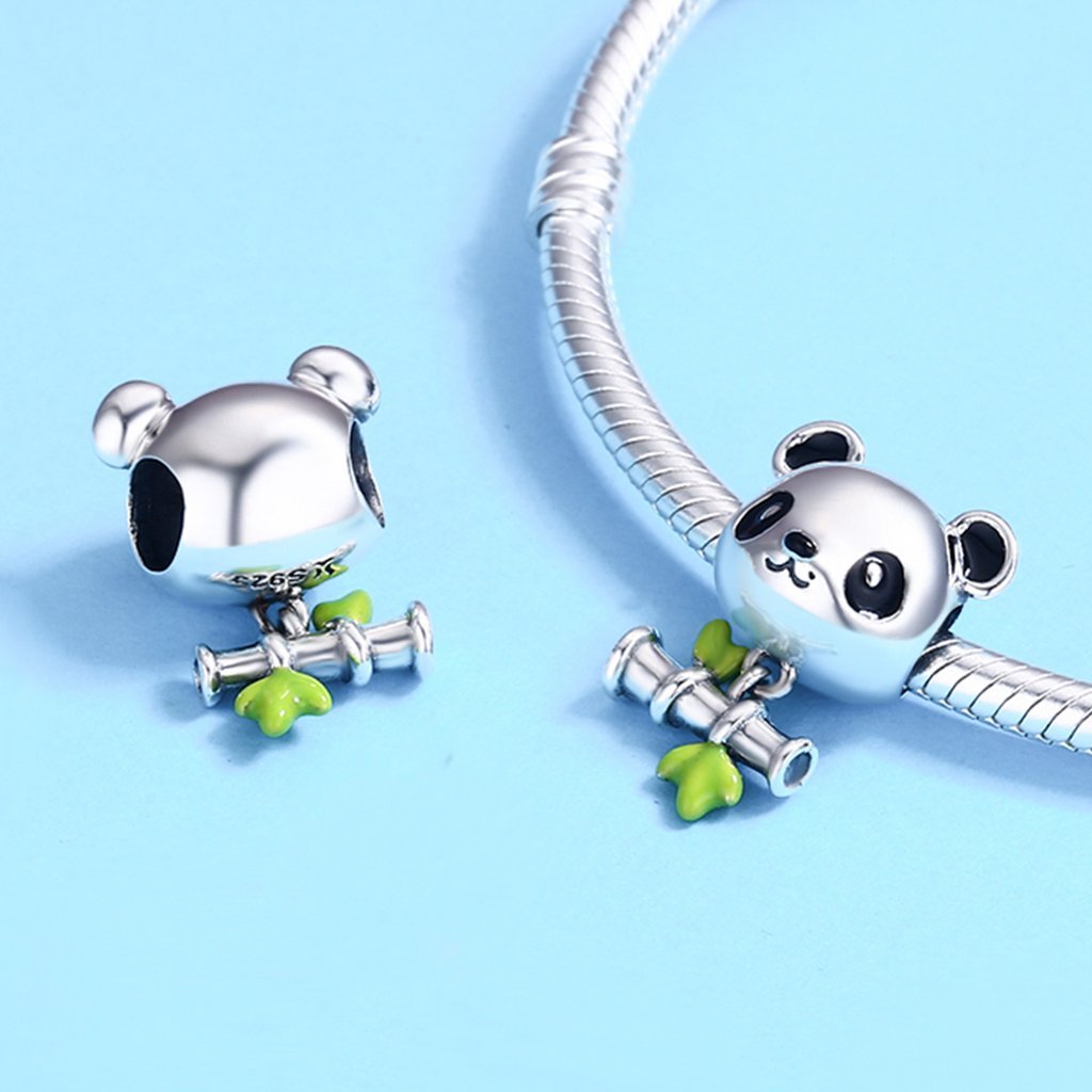 Panda & Bamboo Charm - The Silver Goose