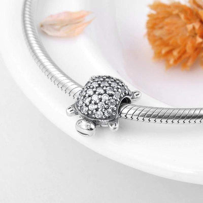 Sparkling Turtle Charm - The Silver Goose