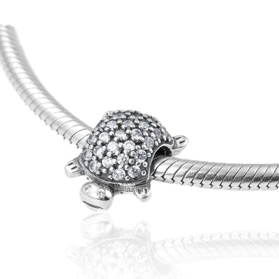 Sparkling Turtle Charm - The Silver Goose