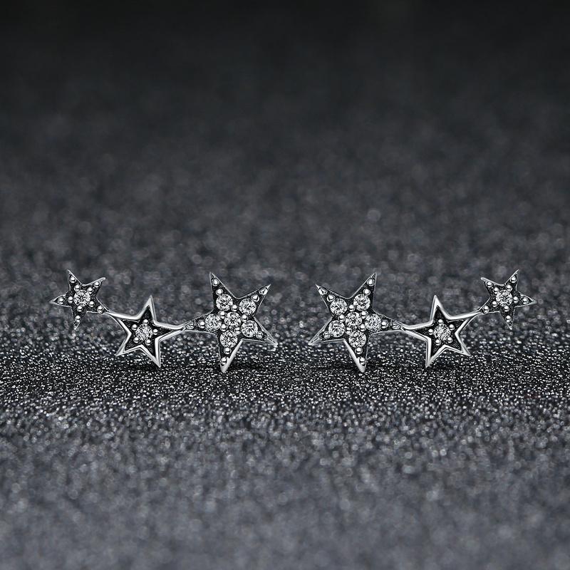 Stackable Stars Earrings - The Silver Goose