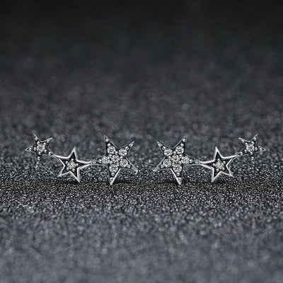 Stackable Stars Earrings - The Silver Goose