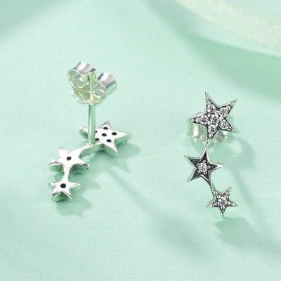 Stackable Stars Earrings - The Silver Goose